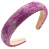 Women's Elegant Glam Pentagram Cloth Sponge Inlay Rhinestones Hair Band