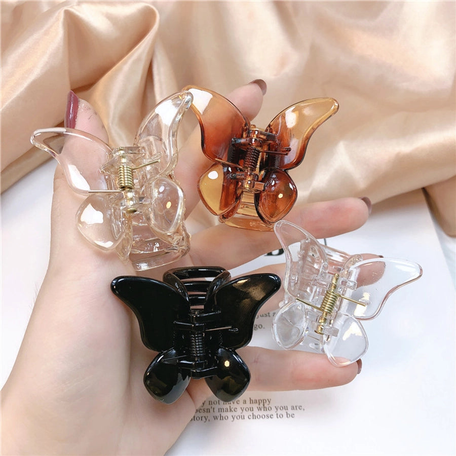 retro butterfly arylic stoving varnish hair claws