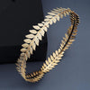 round hair band baroque vintage golden olive branch crown bridal sen wedding head ornament