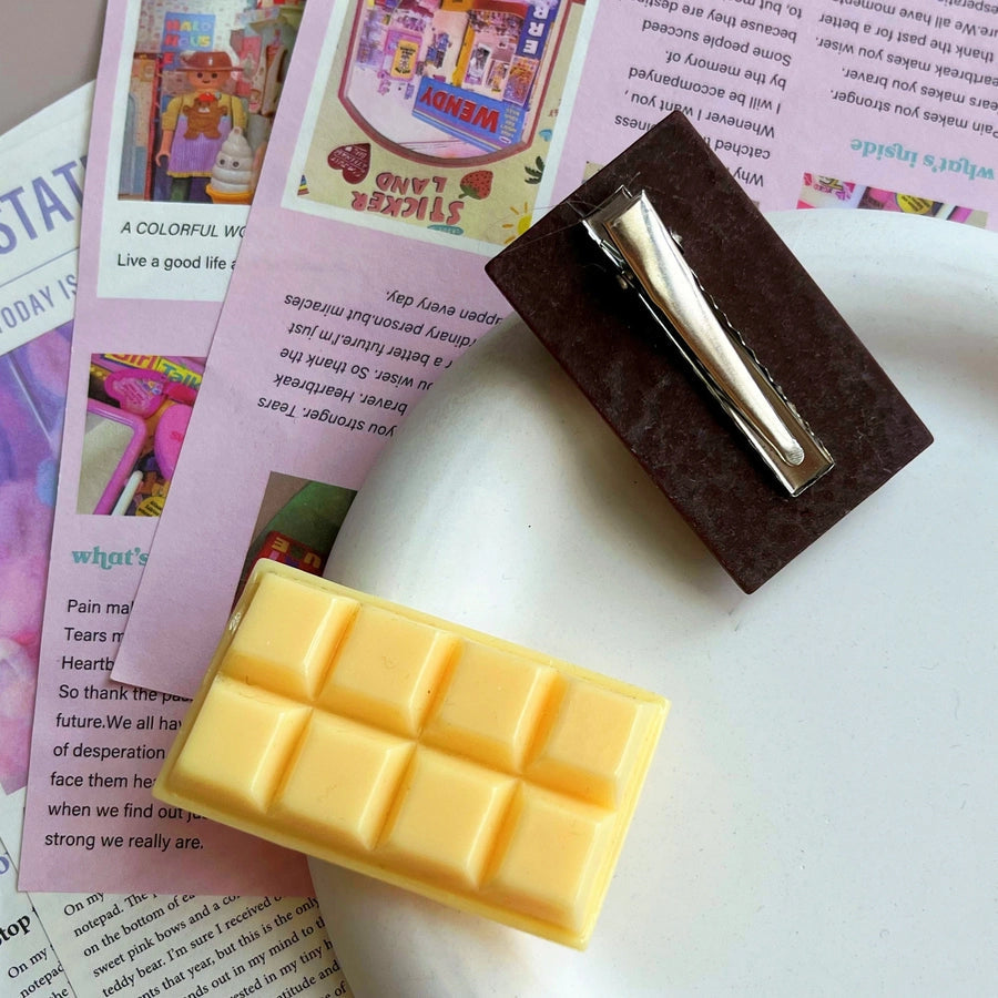 Women's Casual Simple Style Square Plastic Resin Epoxy Hair Clip