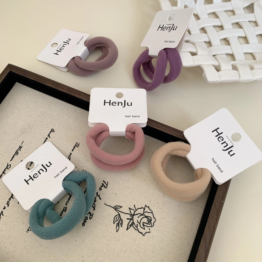 Women's Elegant Streetwear Solid Color Hair Tie