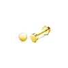 1 Piece Casual Formal Simple Style Star 316 Stainless Steel  Zircon 14K Gold Plated Ear Studs