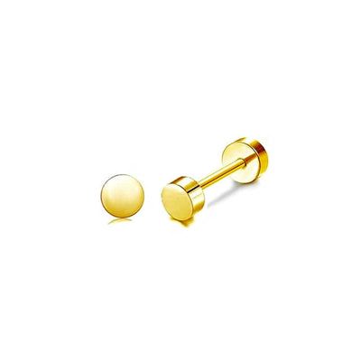 1 Piece Casual Formal Simple Style Star 316 Stainless Steel  Zircon 14K Gold Plated Ear Studs