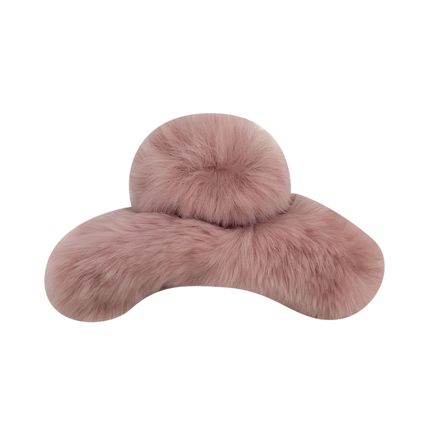 Women's Simple Style Solid Color rabbit fur Hair Claws