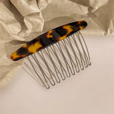 women's simple style geometric alloy insert comb