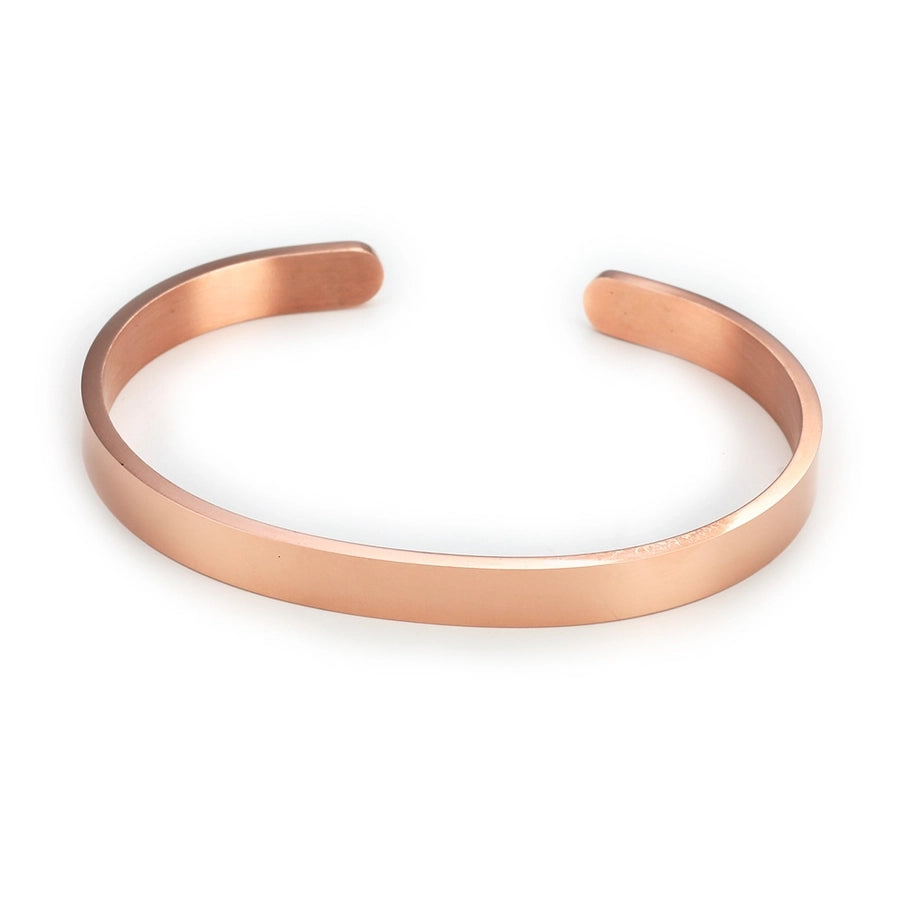 Simple Style Solid Color 304 Stainless Steel Bangle In Bulk