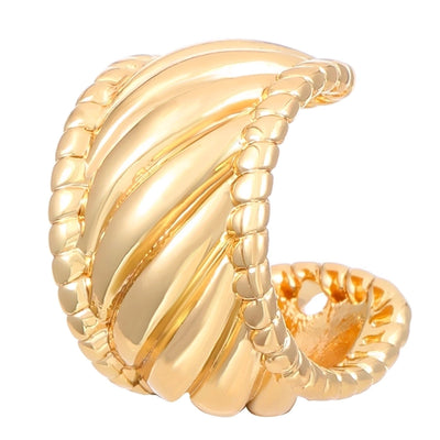 1 Piece IG Style Simple Style Geometric Plating Copper Ear Cuffs