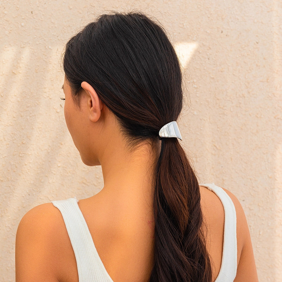 Women's Simple Style Solid Color Alloy Plating Hair Tie