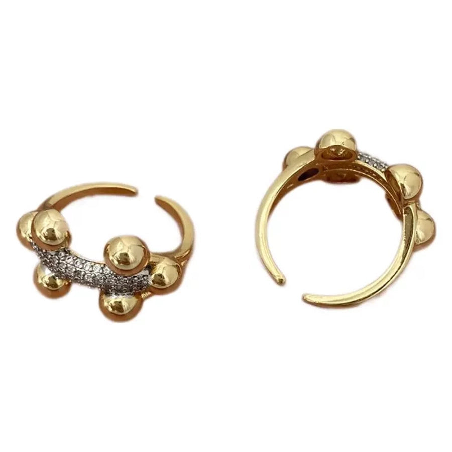 Jewelry Vintage Style Classic Style Geometric Copper Zircon Plating Open Rings