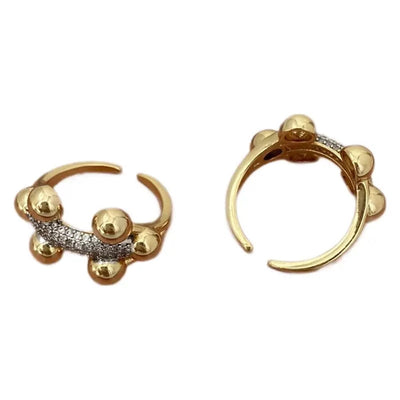 Jewelry Vintage Style Classic Style Geometric Copper Zircon Plating Open Rings