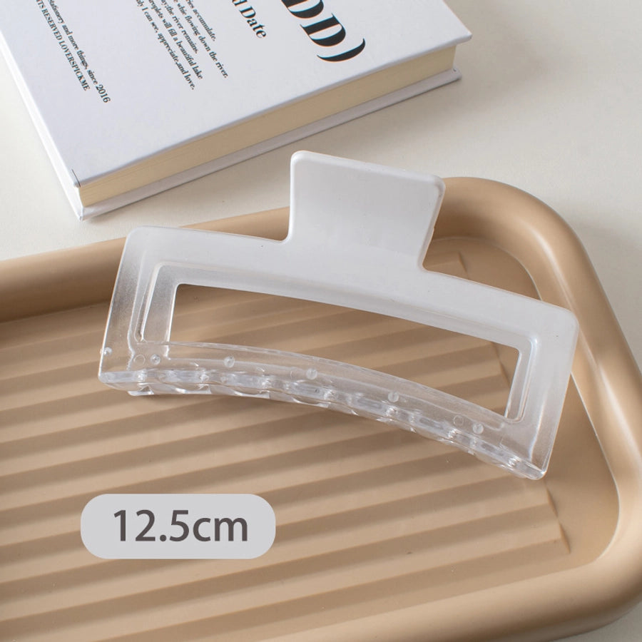 simple style solid color plastic spray paint hair claws 1 piece