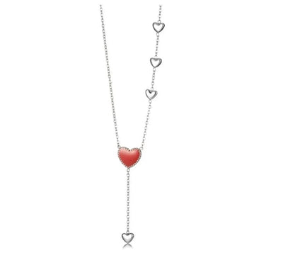 Jewelry Simple Style Heart Shape 304 Stainless Steel Pendant Necklace