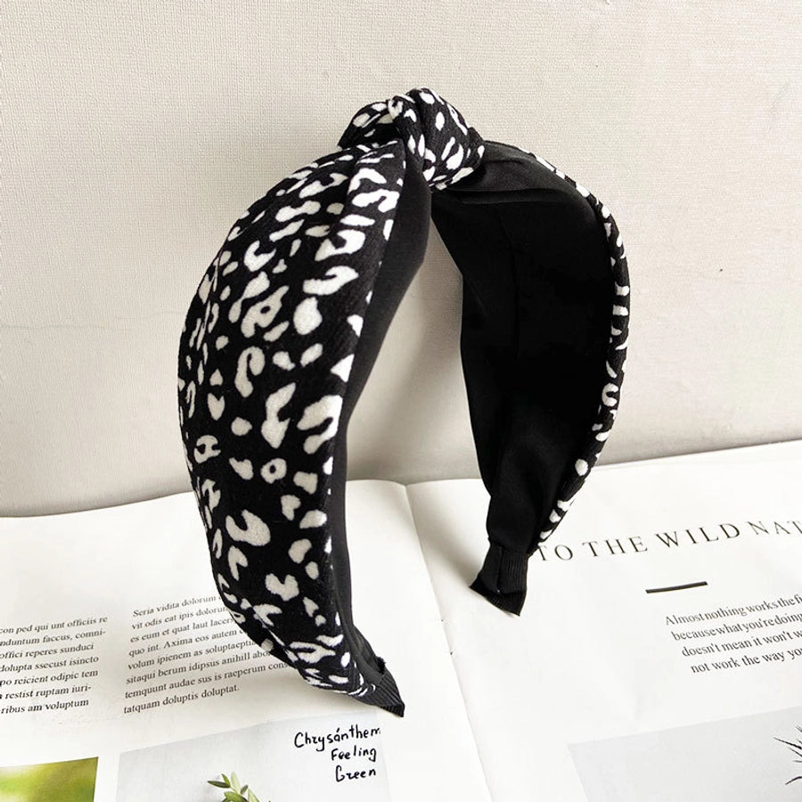 women's ig style retro leopard cloth hair band