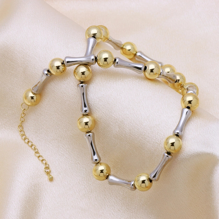 Copper Plating Geometric Necklace