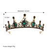 baroque  prom crown rhinestone pearl headband