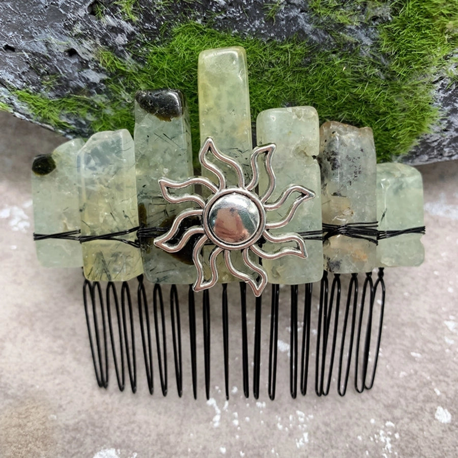 fashion sun crown crystal insert comb 1 piece