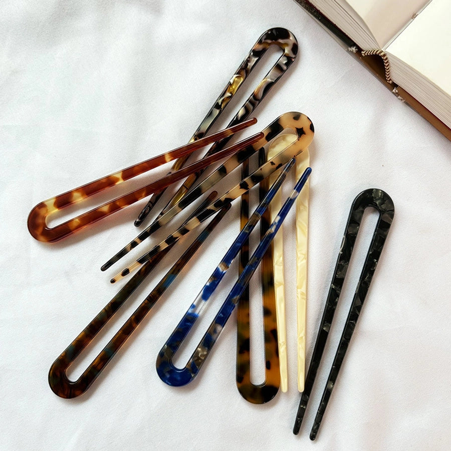 Women's Retro U Shape Acetic acid sheets Hairpin