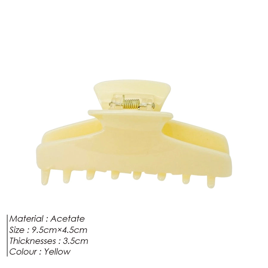 Women's Dopamine Sweet Solid Color Solid Color Acetic acid sheets Hair Claws