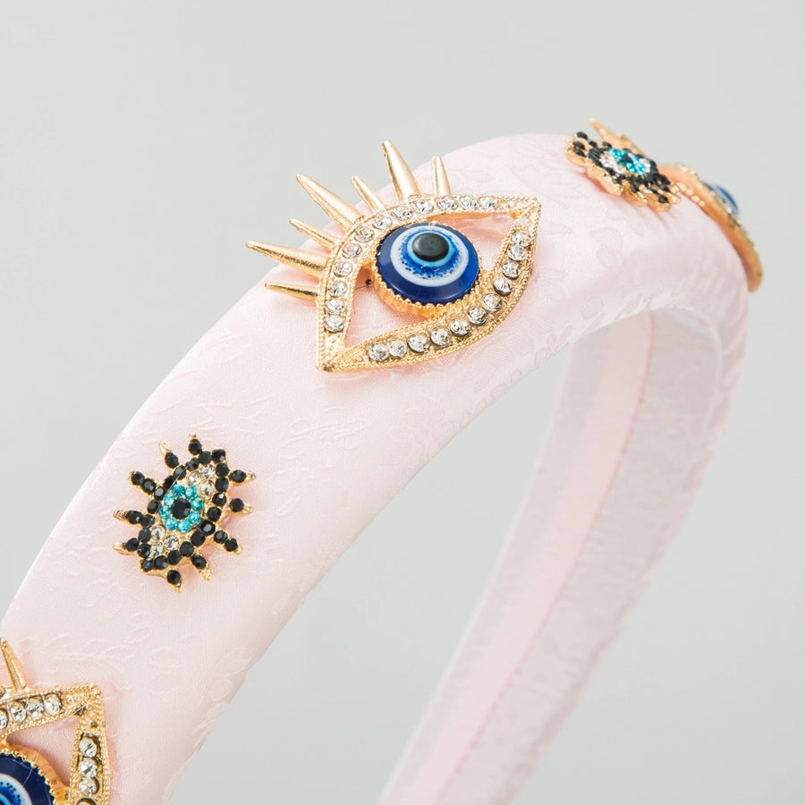 Women's Casual Modern Style Classic Style Eye Alloy Cloth Inlay Rhinestones Hair Band