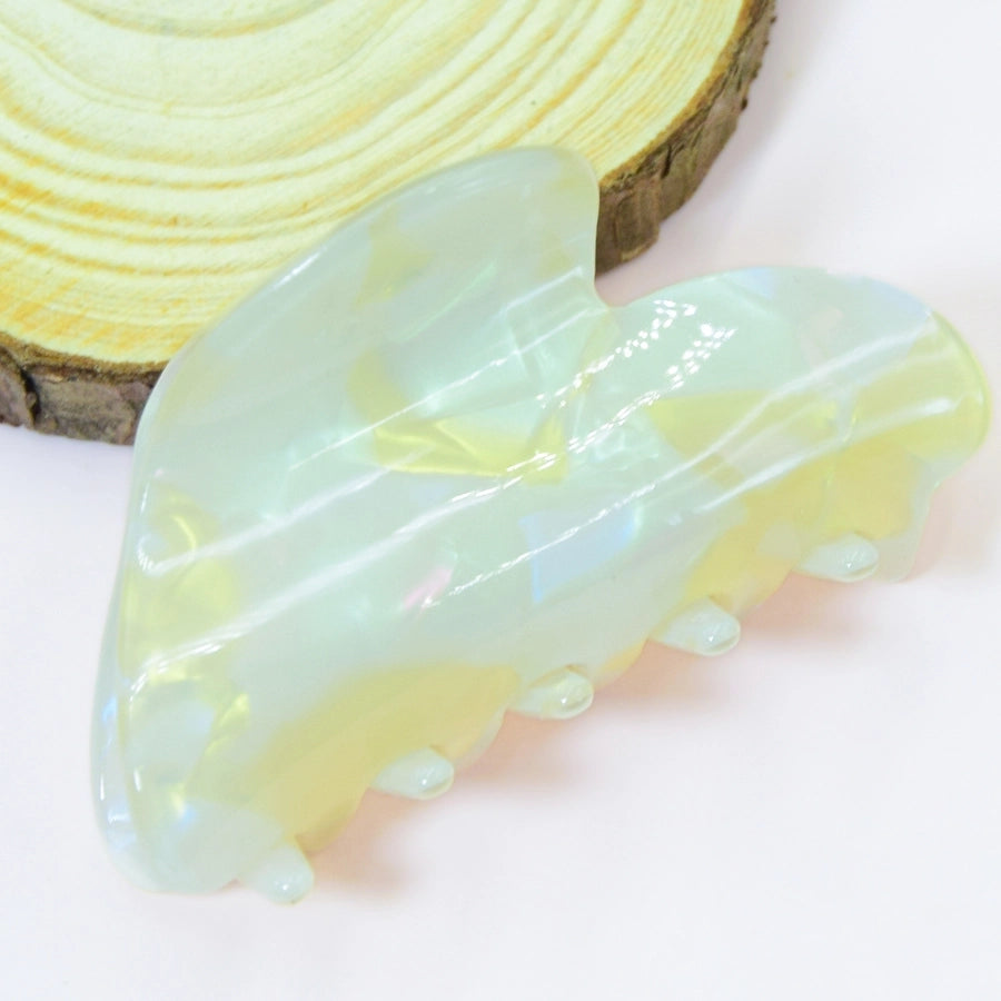 cute color block arylic handmade hair claws 1 piece