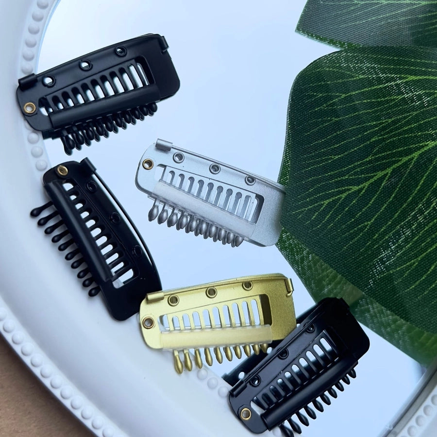 hot sale stainless steel Chunni clip + brooch hat clip wig hair piece stainless steel elastic BB clip