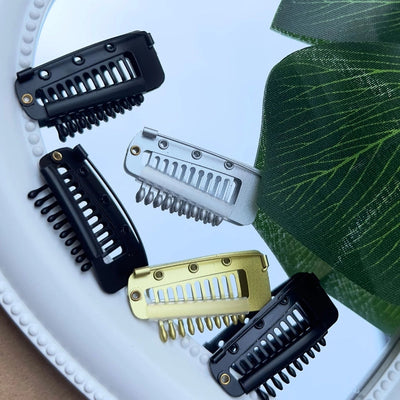 hot sale stainless steel Chunni clip + brooch hat clip wig hair piece stainless steel elastic BB clip