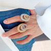 Jewelry Vintage Style Classic Style Geometric Copper Zircon Plating Open Rings