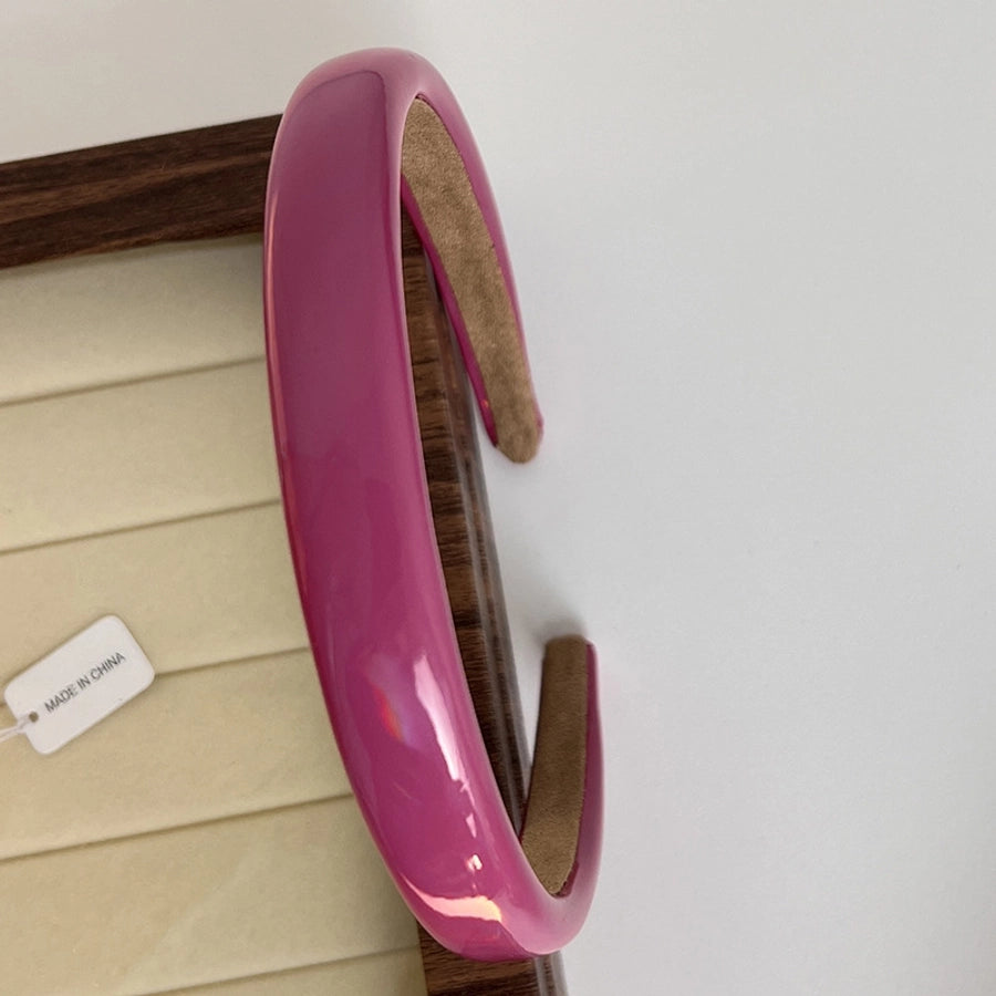 fashion solid color plastic hair band