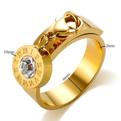 Jewelry Marine Style Roman Numeral Shell Titanium Steel Jewelry Set