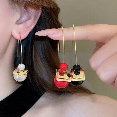 1 Pair Simple Style Round Plating Copper Resin Ear hook