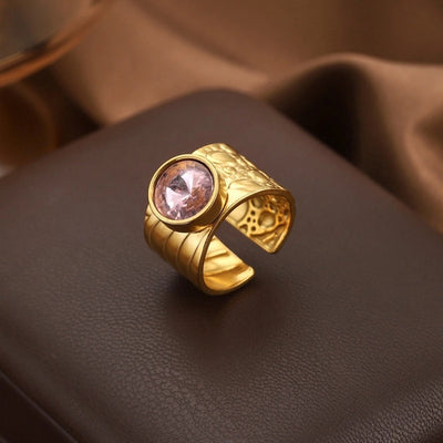 Jewelry Vintage Style Simple Style Geometric 304 Stainless Steel Wide Band Rings Open Rings