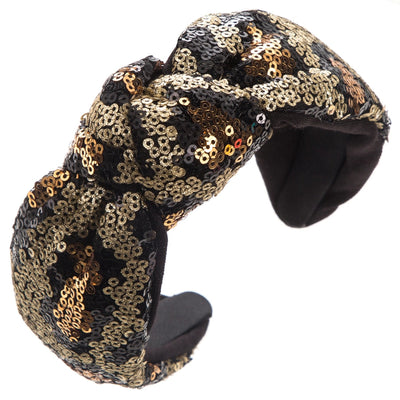 Women's Shiny Grid Sequin Cloth Inlay Sequins Hair Band