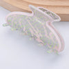 simple style checkered acetic acid sheets hair claws 1 piece