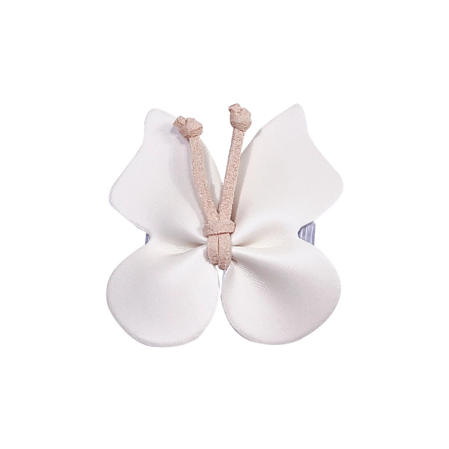 Girl'S Sweet Butterfly Pu Hair Clip