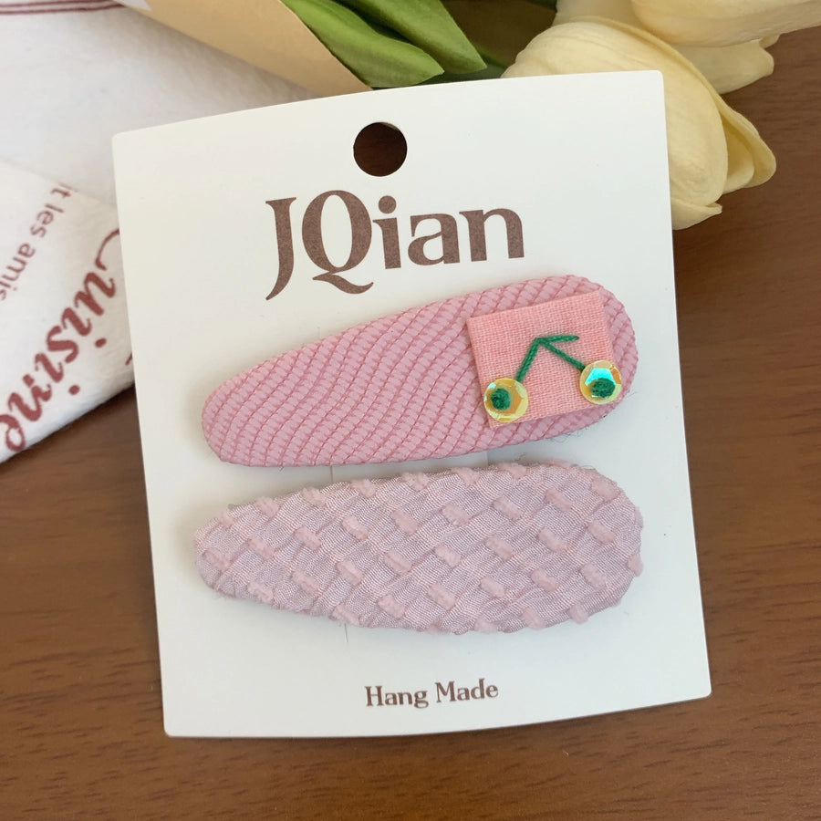 Women's Sweet Korean Style Bow Knot Sequins Hair Clip Hair Tie