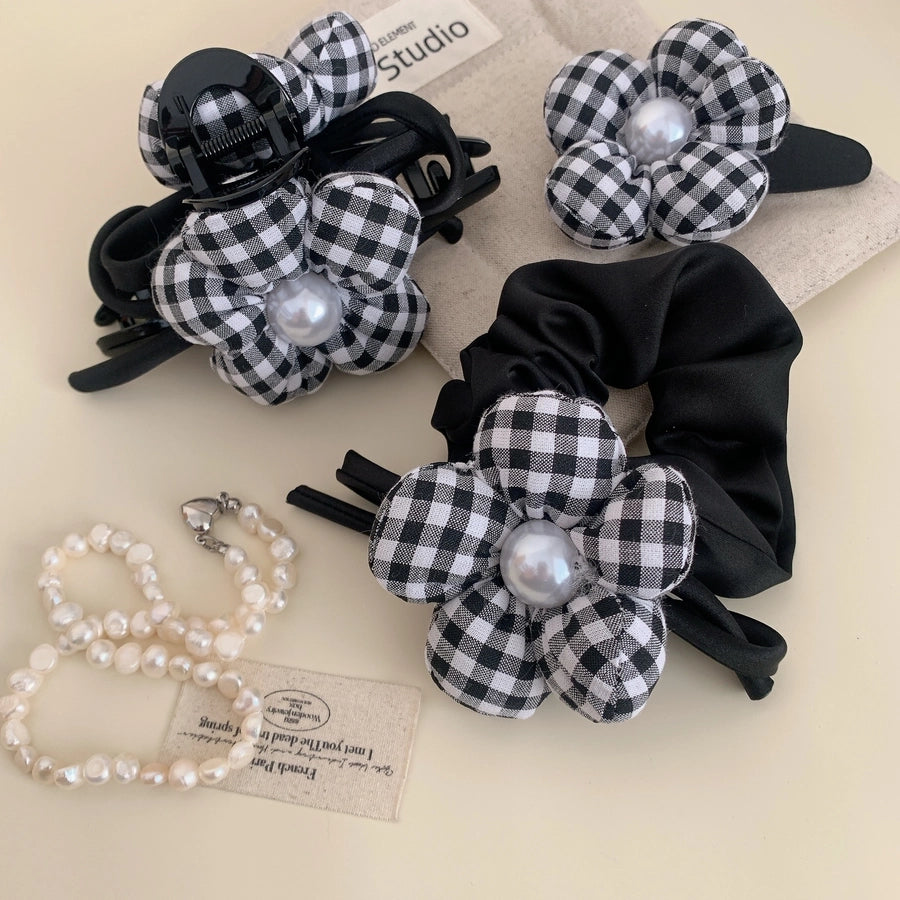 Women's Elegant Simple Style Floral Cloth Hair Clip Hair Tie Hair Claws