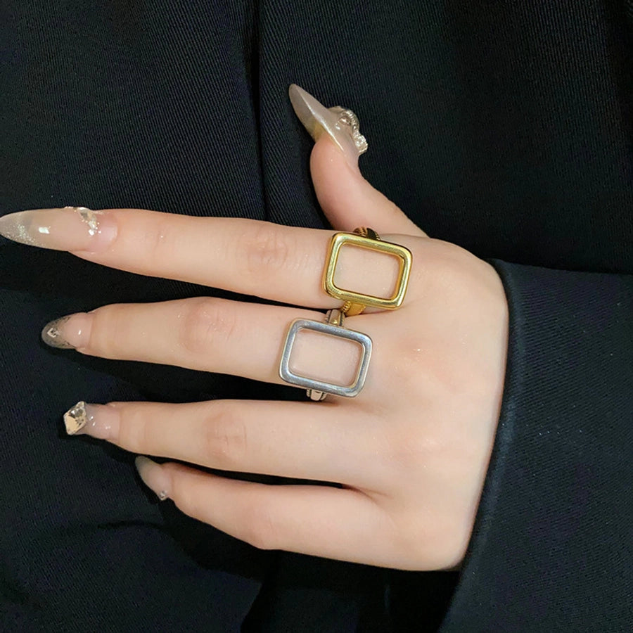 Copper Plating Geometric Open Rings