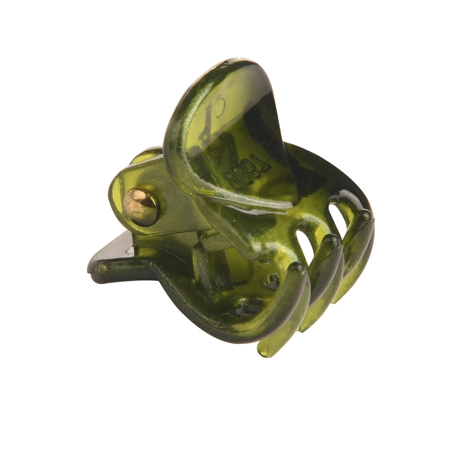 simple style color block plastic hair claws