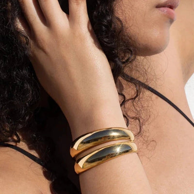 Simple Style Classic Style Geometric 304 Stainless Steel Bangle In Bulk