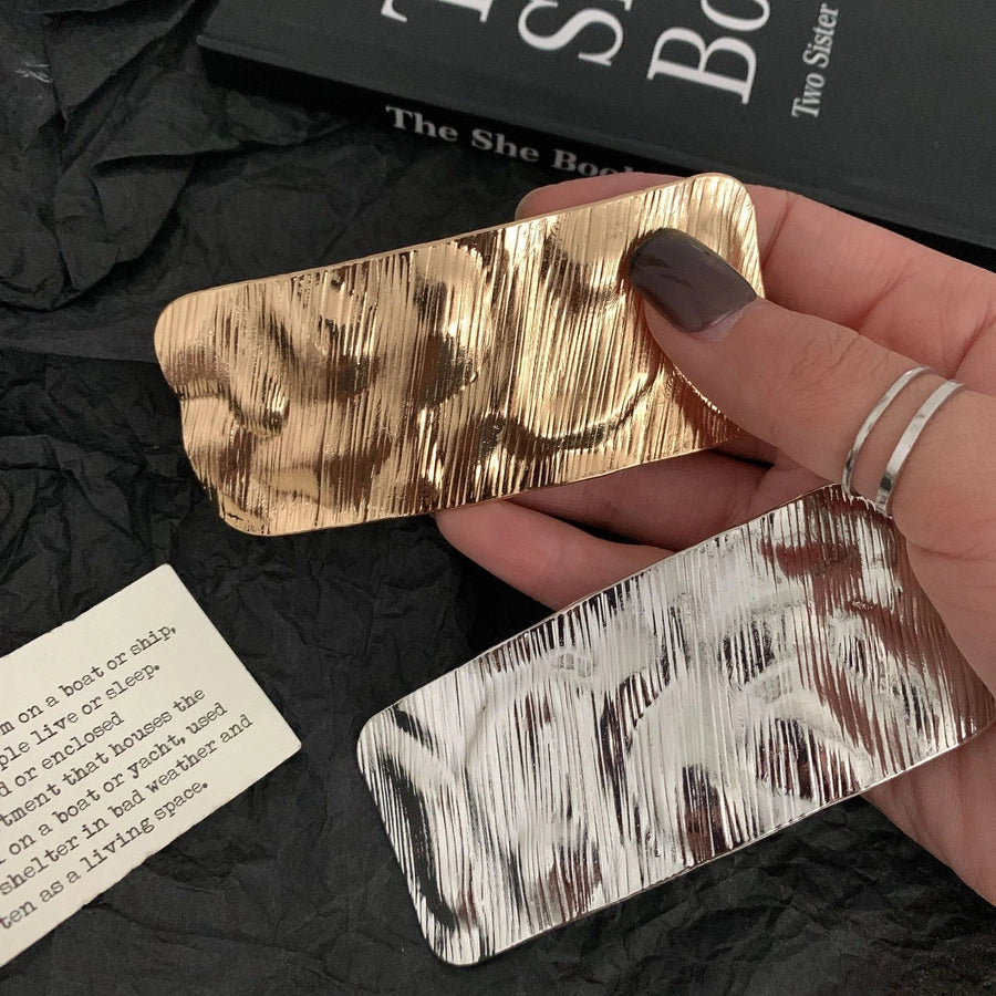 Women's Exaggerated Artistic Square Alloy Hair Clip