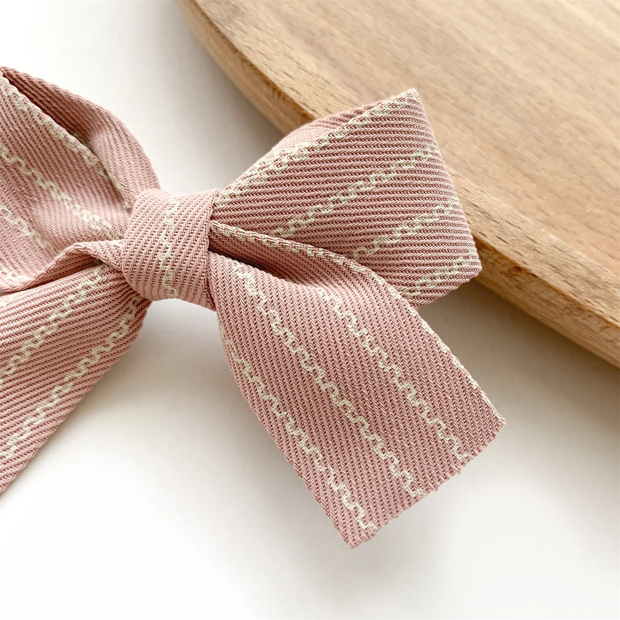 Women's Sweet Korean Style Bow Knot Cloth Hair Clip