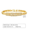 Wholesale Jewelry Vintage Style Classic Style Geometric Copper Zircon Bracelets Love Chain