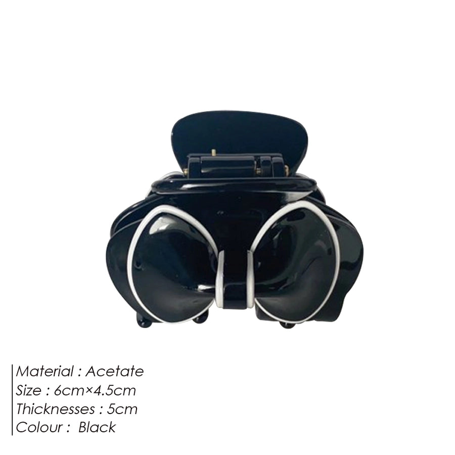 Women's IG Style Romantic Korean Style Bow Knot Acetic acid sheets Hair Claws