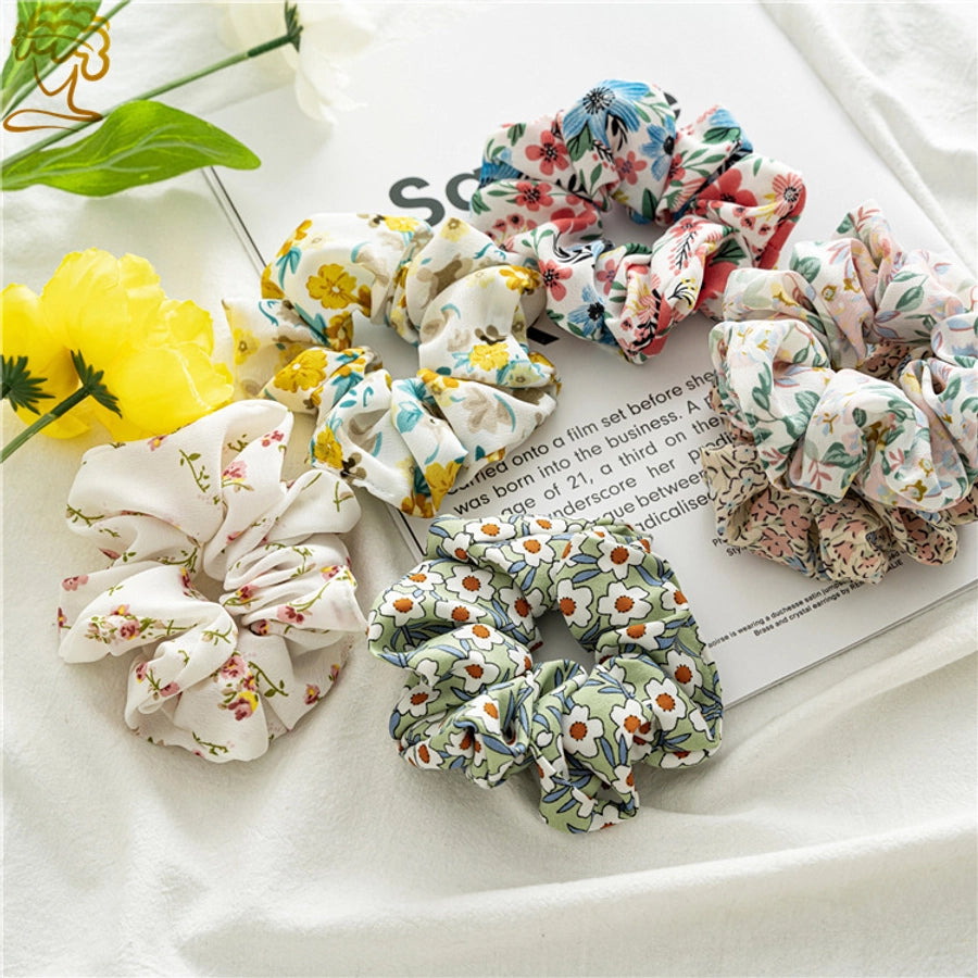 fashion flower cloth hair tie 1 piece