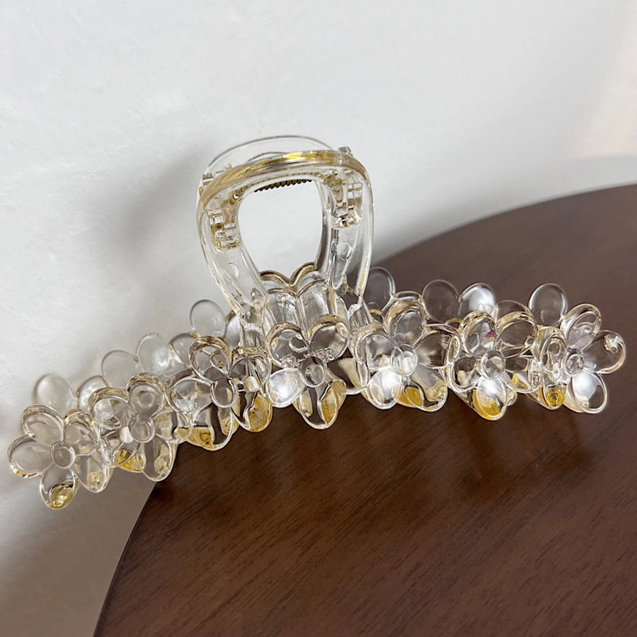 sweet flower plastic hair claws