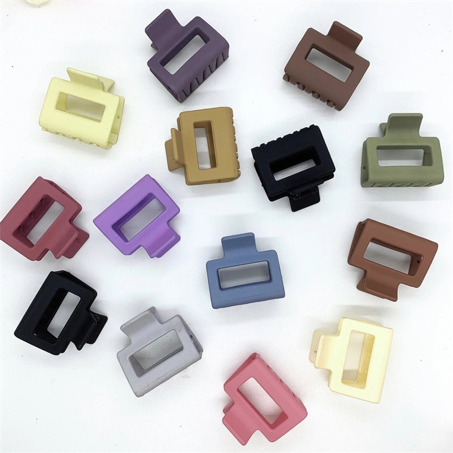 simple style solid color arylic hair claws 1 piece