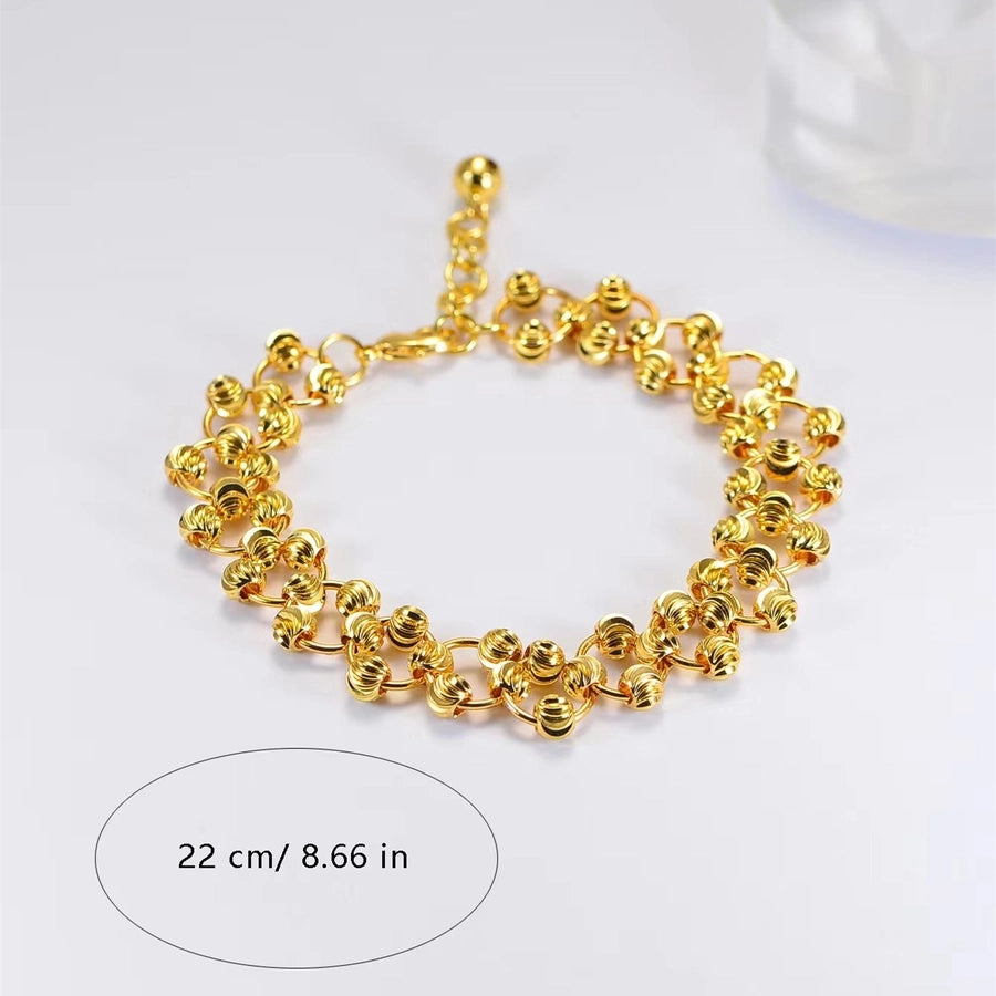 Copper 18K Gold Plated Geometric Bracelets