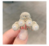 women's simple style solid color alloy plating hair claws