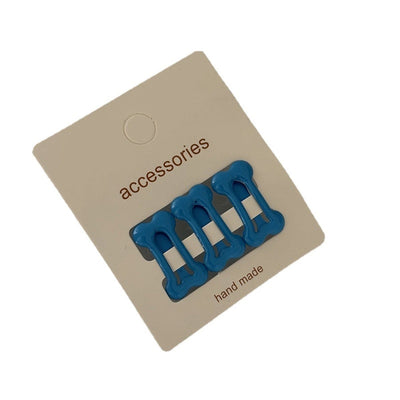 simple style solid color plastic resin hollow out hair clip