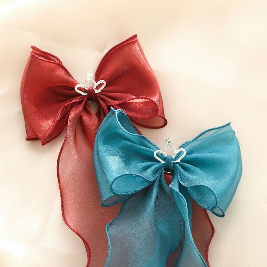 Kid'S Cute Sweet Bow Knot Synthetic Yarn Hair Clip